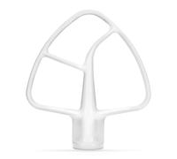 Batidor plano revestido KitchenAid K45B blanco de 4,5 cuartos
