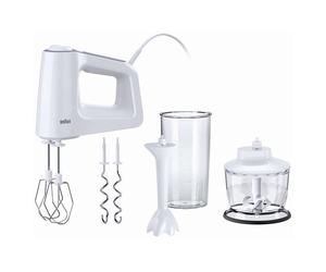 Batidora Amasadora + Accesorios BRAUN HM3135WH (500 W - Blanco)