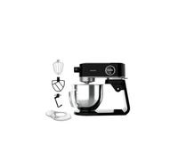 Cecotec Batidora Amasadora Twist&Fusion 4000 Luxury Black. 800 W, Cuerpo de Aluminio fundido, Motor DC, 8 velocidades, Luz LED, Bol de Acero Inoxidable de 5,2 L