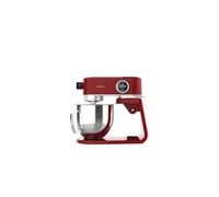 Cecotec Batidora Amasadora Twist&Fusion 4000 Luxury Red. 800 W, Cuerpo de Aluminio fundido, Motor DC, 8 velocidades, Luz LED, Bol de Acero Inoxidable de 5,2 L
