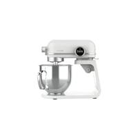 Cecotec Batidora Amasadora Twist&Fusion 4500 Luxury White. 800 W, Cuerpo de Aluminio fundido, Motor DC, 8 velocidades, Luz LED, Bol de Acero Inoxidable de 5,2 L