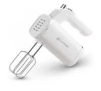 Grunkel - Batidora de Varillas Amasadora para repostería 5 velocidades - AM-25G - Incluye dos varillas diferentes para mezclar y Amasar, Perfecta para Panadería y Repostería - Blanco (250W)