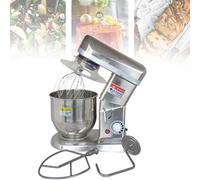 Batidora Amasadora Profesional 10L, Robot de Cocina Acero Inoxidable con 3 Accesorios (Gancho, Batidor, Varilla) y 3 Velocidades, Amasadora Eléctrica Potente para Pan y Pizza,5L