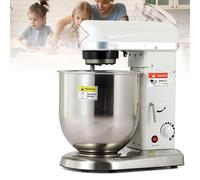 Batidora Amasadora Repostería Profesional, 5L/7L/10L, 300W/500W/500W,Robot Cocina Multifunción, Bol en Acero Inoxidable, 3 Velocidades Amasadora De Pan(White,7L)