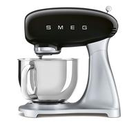 Batidora amasadora Smeg SMF04BLEU - Negro, 800 W, 10 velocidades