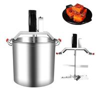 Batidora automática de alimentos con velocidad ajustable y construcción de acero inoxidable, ideal para preparar base de olla caliente, sopas y salsas