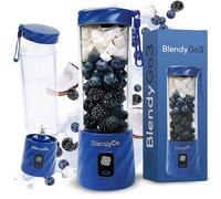Batidora BlendyGo 3, batidora de vaso portátil, blender recargable por USB, ideal para smoothies, batidos y batidos de proteínas, mezclador portátil potente, 500 ml (Azul)