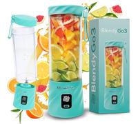 Batidora BlendyGo 3, batidora de vaso portátil, blender recargable por USB, ideal para smoothies, batidos y batidos de proteínas, mezclador portátil potente, 500 ml (Menta)