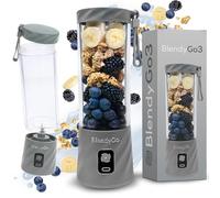 Batidora BlendyGo 3, batidora de vaso portátil, blender recargable por USB, ideal para smoothies, batidos y batidos de proteínas, mezclador portátil potente, 500 ml (Gris)