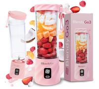 Batidora BlendyGo 3 blender batidora portátil licuadora portátil para smoothies y shakes recargable USB ideal para batidos portátiles y batidos de proteínas 500ml (Rosa)