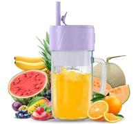 Batidora de batidos, batidora pequeña, mini batidora portátil, USB, batidora de vaso de 400 ml, sin BPA, tecnología PulseMotion y BlendPro