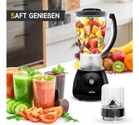 Batidora de batidos Homelux con soporte de plástico 400 W, volumen 1,5 l, rojo