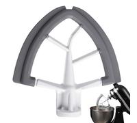 Batidora de borde flexible, raspador de cuenco plano - Accesorio de cocina - Batidora plana de 1 litro con rascador batidor sobre base de cocina