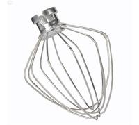 Batidora de cabezal inclinable de 4.5 cuartos con tazón y batidor de alambre de 6. Compatible con batidor de acero inoxidable K45WW, compatible con KitchenAid.