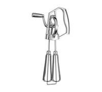 Batidora de huevos manual - Batidora de manivela de acero inoxidable de 25,5 x 14 x 6,5 cm, batidora de huevos giratoria ligera, batidora giratoria manual, herramienta de cocina giratoria lisa |