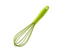 Batidora de huevos pequeña de silicona, mini batidora de huevos, espumadora de crema, fácil de usar, utensilio de cocina multifuncional.(Yellow Green)