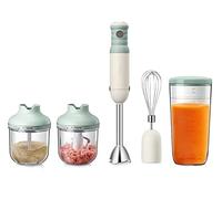 Batidora de inmersión, batidora de mano multifunción de 500 W 4 en 1 con batidor de huevos, molinillo de alimentos Puré para alimentos para bebés, batidos y sopas
