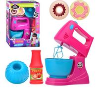 Batidora de juguete para niños conAccesorios de cocina Electrodomésticos Juguete Batidora Planetaria Amasadora Juguete para Niños Electrodomésticos Juguete Mezclador Set Accesorios Cocina (B)