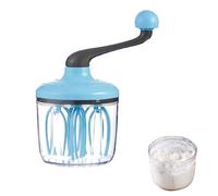 Batidora de manivela - 1500 ml ABS+PET 12,5 cm | Batidor manual de cocina | Herramienta mezcladora para espuma de leche pastel, batidora de crema batidora de crema, masa y horno