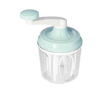 Batidora de manivela, batidor de huevos de 1200 ml, espumador de crema pequeño, herramienta para hornear, separadores de plástico, olla, mezclador manual, soporte giratorio