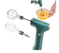 Batidora De Mano - Batidor De Huevos De 9,68 Pulgadas | Baťidor Eléctrico De 1200 MAh | Mezclador De Mano | Portátil Con 2 Cabezales | Para Hornear Pasteles, De Huevo, Baťidor De Alimentos, Bati