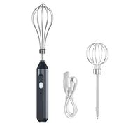 Batidora de mano, batidora de mano inalámbrica portátil ajustable de 3 velocidades, batidor de huevos de mano recargable por USB, batidor pequeño para uso doméstico, mezclador de mano inalámbrico para