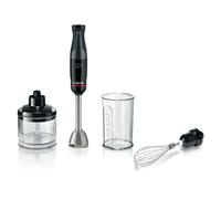 Bosch - Batidora de Mano, ErgoMaster, 1000W, QuattroBlade, Accesorios Incluidos, Serie 4, Antracita, MSM4W421