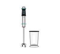 Cecotec Batidora de mano Power TitanBlack 1200 XL. 1200 W, Tecnología CrossBlades con cuchillas de 4 hojas, Pie XL, Campana antisalpicaduras, Selector de velocidad, Incluye vaso 800ml