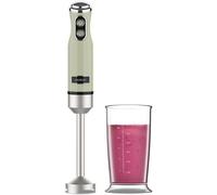 Batidora de mano Cecotec Power RetroGreen 1200MAX 1200W 0,5L 4 cuchillas retro