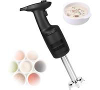 Batidora de mano comercial, licuadora de inmersión eléctrica resistente de 270 W con hoja de acero inoxidable, mezclador portátil multiusos de velocidad variable, for sopa(Standard)