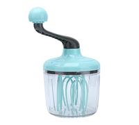 Batidora de mano con mango desmontable PP de grado alimenticio 4 varillas agitadoras coaxiales mezcla rápida Base antideslizante verde claro para cocina