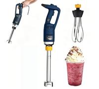 Batidora de mano de alta resistencia de 500 W, batidora eléctrica de velocidad variable, botón de bloqueo, eje de inmersión de 500 mm para batidos, sopas y preparación de alimentos