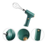 Batidora de mano eléctrica, batidor de huevos inalámbrico, batidor de cocina recargable por USB para hornear, pasteles, crema, motor silencioso, verde (tres engranajes)