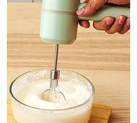 Batidora de mano eléctrica, batidora de huevos, batidora de pasteles, licuadoras inalámbricas de 3 velocidades, amasadoras de batidor de masa para cocina, hornear y cocinar (verde)