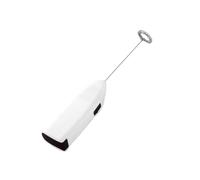 Batidora de mano Espumadora Cafetera Batidora de huevos Agitador de capuchino Mini licuadora portátil(White)