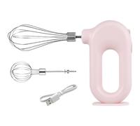 Batidora de mano inalámbrica, batidor de huevos de mano recargable por USB con control de 4 velocidades, mini batidor eléctrico ligero de 0.8 libras, batidor removible, cuerpo de 6.3 x 3.9 pulgadas