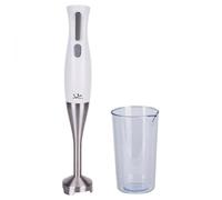 Jata BT175 Batidora de Mano 900 W, Incluye Vaso Medidor 700 ml, Doble cuchilla, Regulador electrónico de velocidad, Pie de acero Inoxidable desmontable