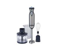 Jata BT199 Batidora de Mano 1000 W, Accesorios incluidos, Incluye Vaso Medidor 600 ml, Doble Cuchilla de Titanium, Regulador electrónico de velocidad, Pie de acero Inoxidable desmontable