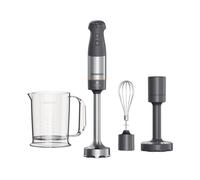 Kenwood Triblade XL+ - Batidora de inmersión, batidora, varilla de acero extraíble, batidor de alambre, triturador de verduras y vaso graduado con mango de 0,75 l, potencia 1000 W, gris