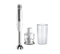 Braun MultiQuick 7 MQ 7020 WH Batidora de Mano 1000W, Pie Extraíble Acero Inoxidable, Tecnología PowerBell VPlus, Juego 2 Accesorios, Blanco