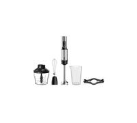 Batidora de Mano Set | 1500W Motor de Cobre DC Silencioso | Velocidad Turbo Regulable | Acero Inoxidable | Incluye Varilla Mezcladora, Batidor, Picadora 2 Cuchillas, Vaso Medidor 600 ml y Soporte