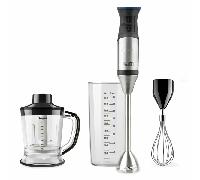 Taurus BAPI 1500 Premium XL Plus - Batidora de Mano sin BPA| Varilla Extralarga| 20 Velocidades + Turbo| 1500W| Cuchillas Acero INOX 4 filos| Incluye Set Completo de Accesorios apto para Lavavajillas