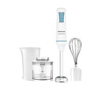 Taurus - Batidora de Mano Robot 1000 Plus INOX, 2 velocidades + Turbo, Cuchillas INOX, Campana Antisalpicaduras, Ergonómica, Libre de BPA, Apta Lavavajillas, con Accesorios