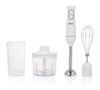 Tristar Set de batidora de mano, piezas aptas para el lavavajillas, incluye varilla de acero inoxidable desmontable, batidor, picador, jarra medidora, 350 W, MX-4881