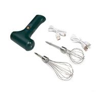 Batidora de Mano USB Recargable para verde Batidora de Mano USB(One gear) | cabezales para acero, para batir otro mezclar, versatilidad total cocina