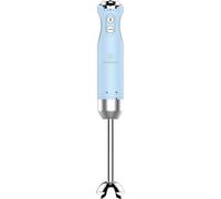Batidora de mano Westinghouse Retro - Funci贸n turbo - Batidora de mano - Pie mezclador de acero inoxidable - Antisalpicaduras - 600 W - Azul