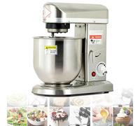 Batidora de masa, batidora de pedestal comercial, tazón de acero inoxidable, batidora eléctrica de cocina de alta resistencia con 3 velocidades ajustables, batidor de gancho para masa inclui
