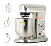 Batidora de masa, batidora eléctrica de pie con recipiente de acero inoxidable, 3 velocidades para una mezcla eficiente, perfecta para hornear y cocinar