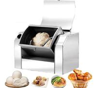 Batidora de masa eléctrica de 1500 W con agitación en espiral y rotación bidireccional, mezcladora de acero inoxidable para el hogar y la panadería