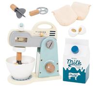 Batidora de para niños | Juego de batidora de pastelería, juego de accesorios de madera para niños de 3 a 5 años para jugar a cocinar y preparar dulces